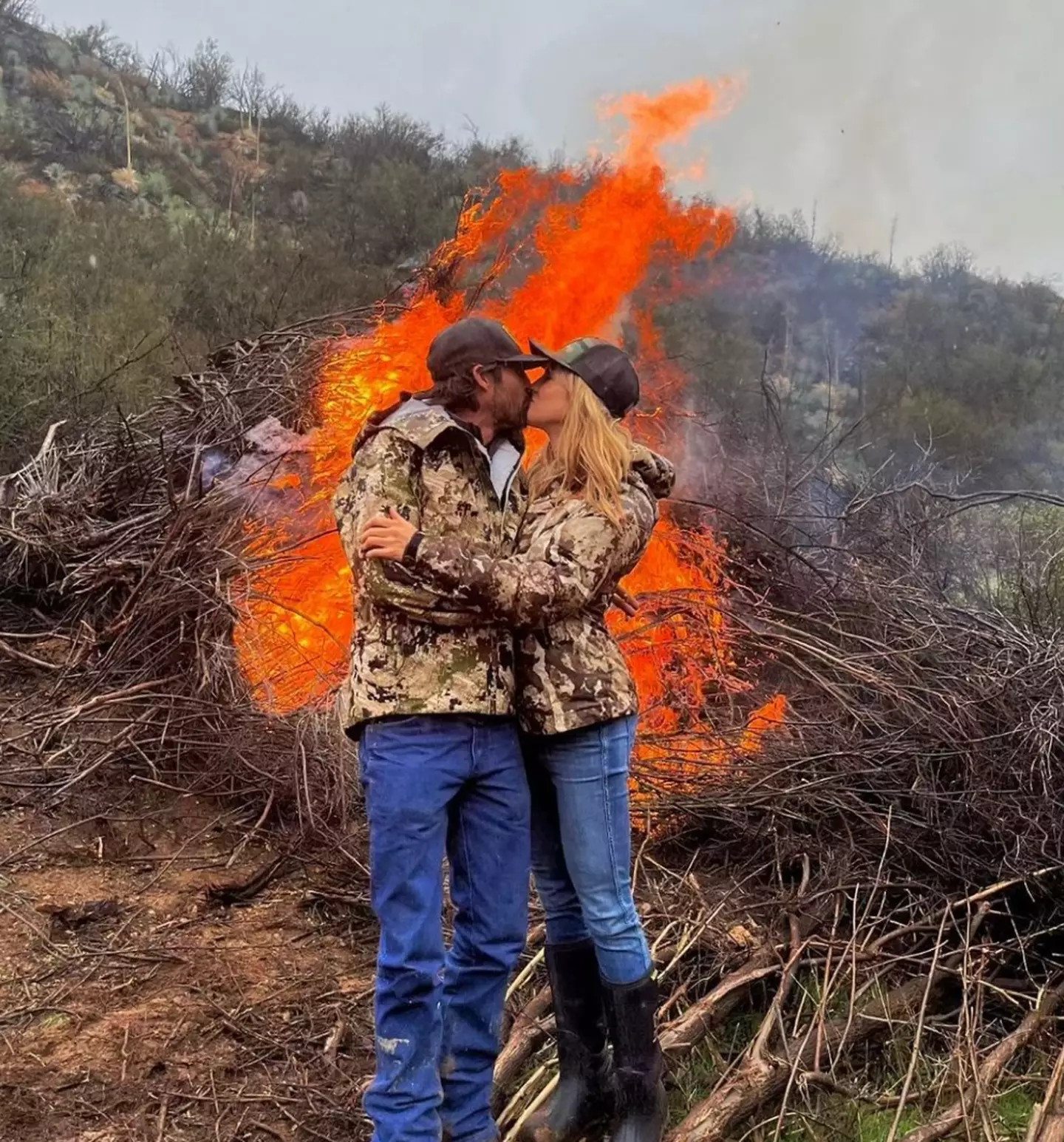 Bingham and Harrison announced their romance on Instagram.