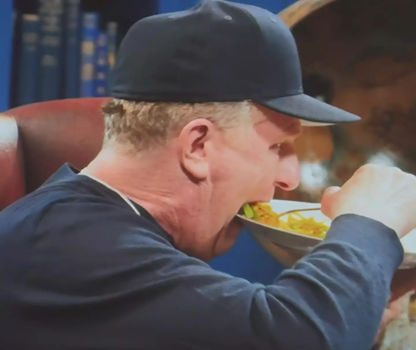 People were shocked over how Rapaport was eating (Peacock)