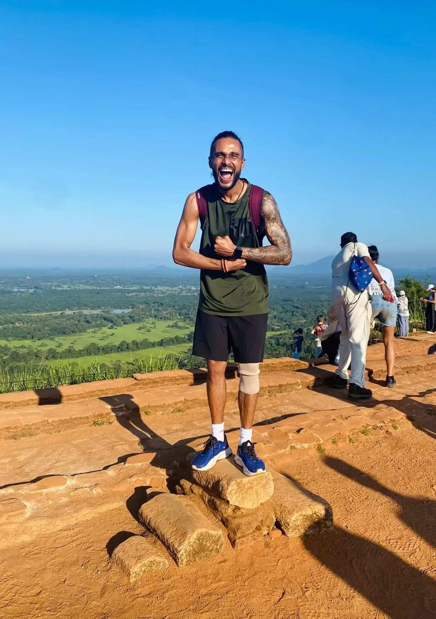 Sam credits a positive mindset and keeping fit (Brain Tumour Research/PA Real Life)