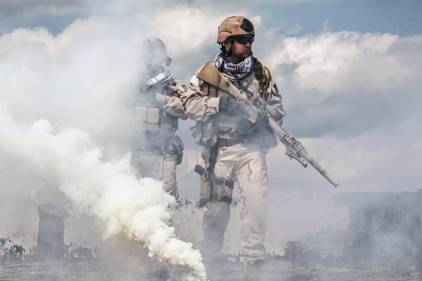 US Navy SEALs have to complete a gruelling regime of training.