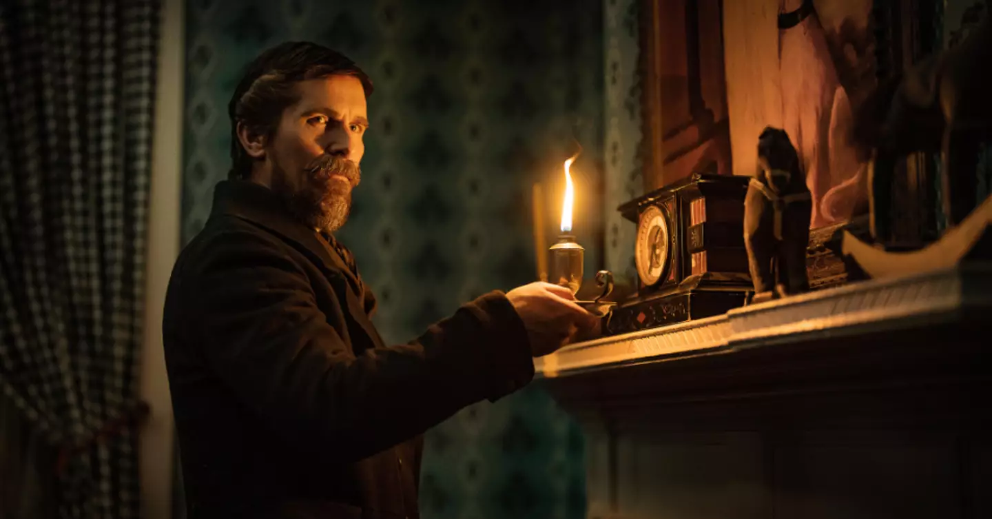 Christian Bale stars as detective Augustus Landor in The Pale Blue Eye.