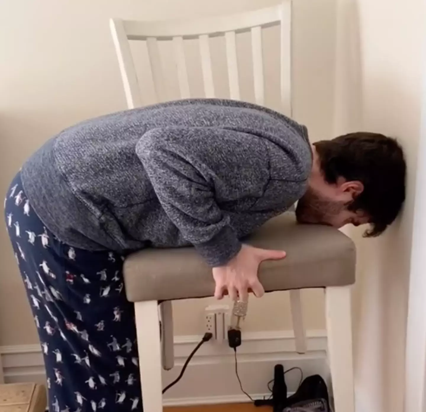 Men struggle to do the challenge as easily as women.