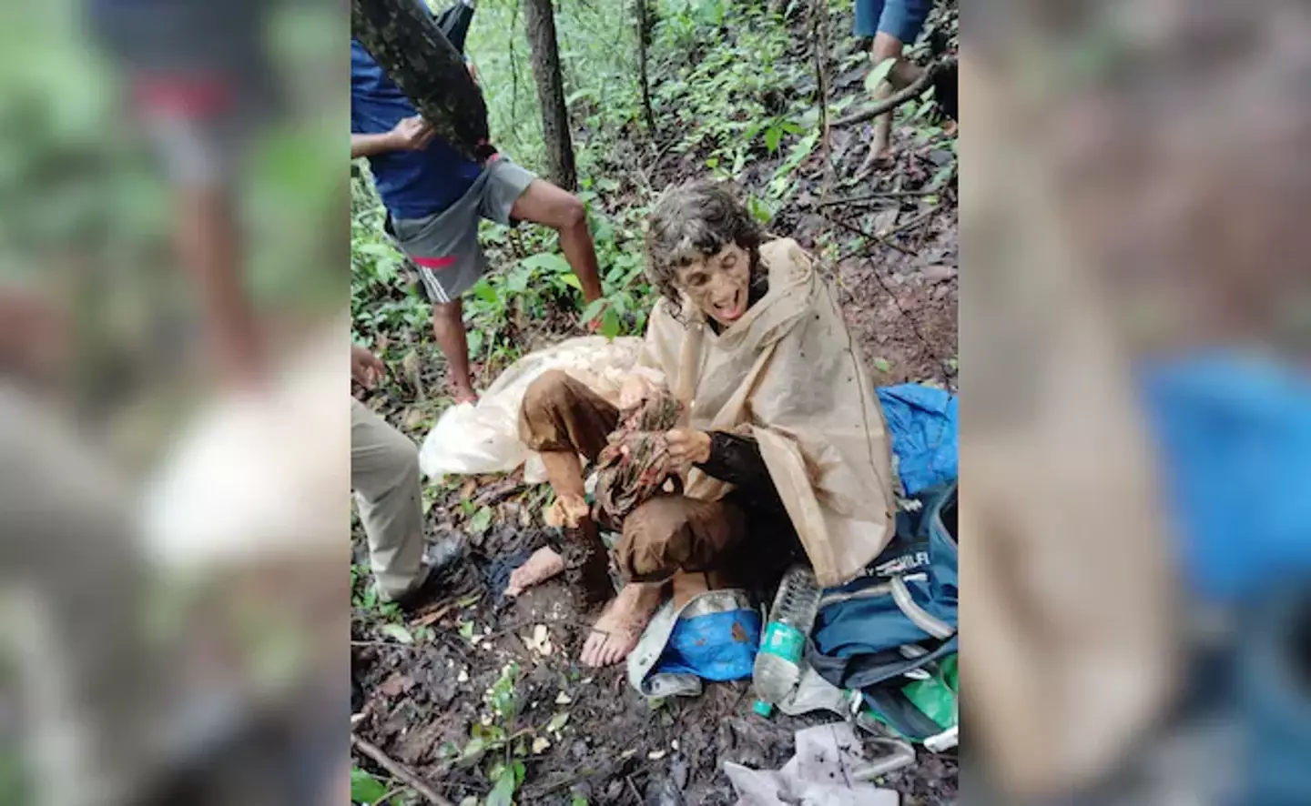 Lalita Kayi Kumar was discovered chained to a tree in an Indian forest. (NDTV)