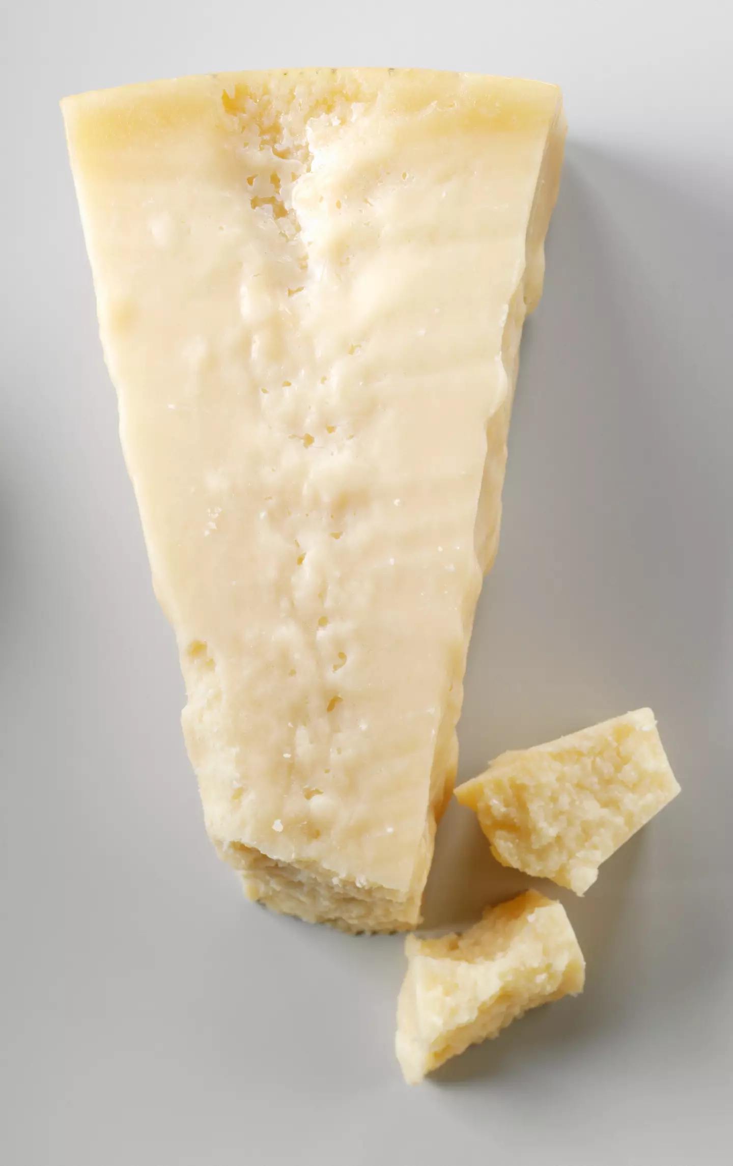 The cheese is made using rennet - which is a calf's stomach.