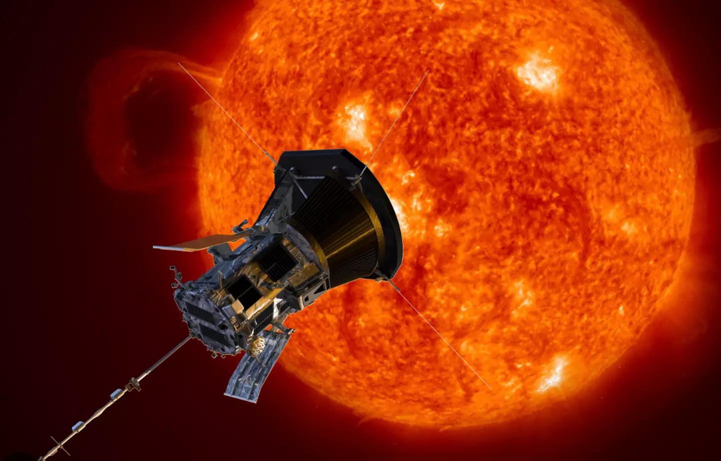 The man-made probe was sent to the sun's atmosphere. credit: sciencemuseumblog