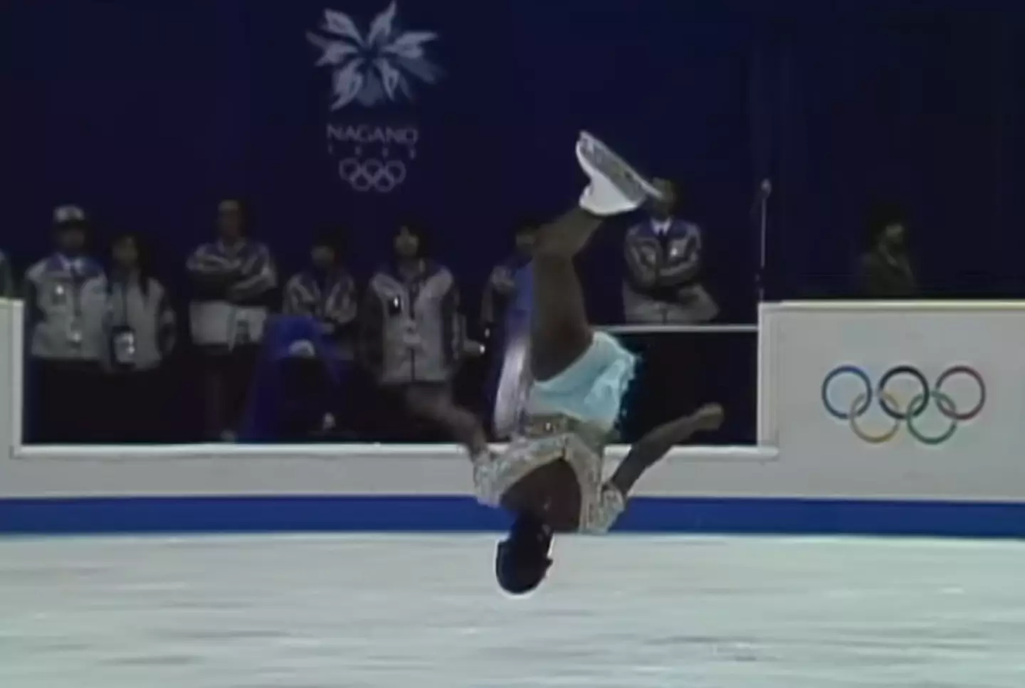 Surya Bonaly is the only Olympic figure skater who has managed to pull off a one-blade landing backflip.
