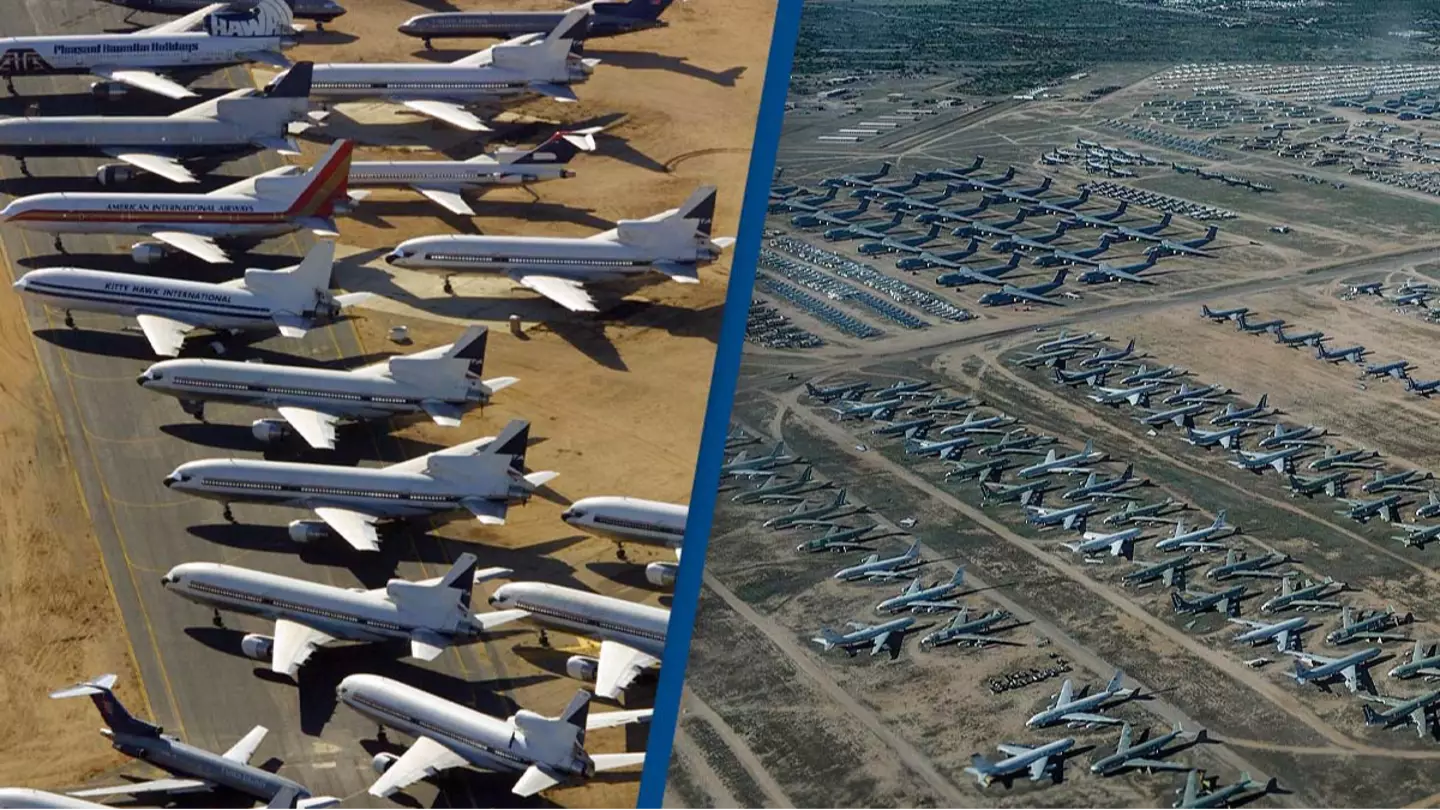 World's largest aircraft boneyard is more than 2,600 acres big and has over 4,000 planes