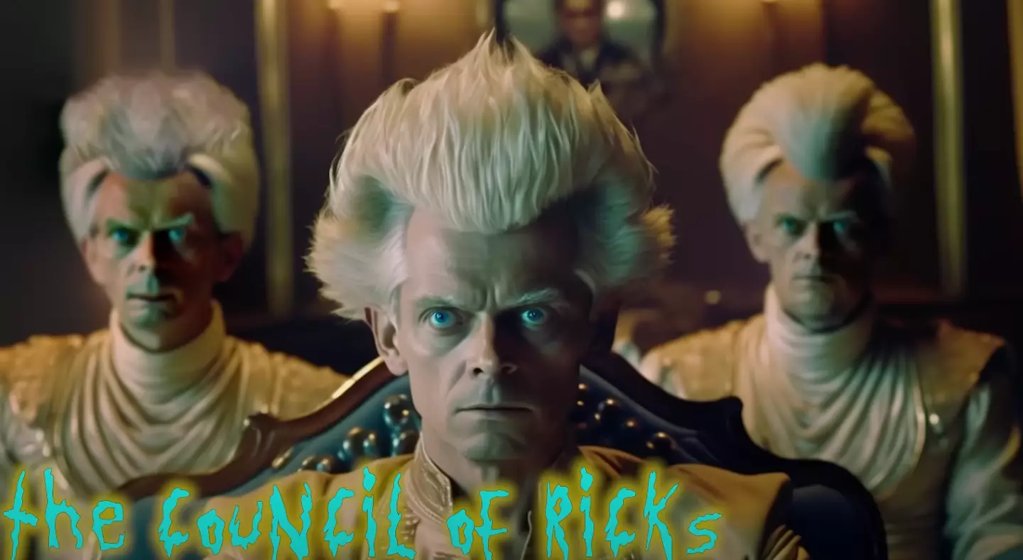 Midjourney AI created the 'Rick and Morty as an 80s dark sci-fi'