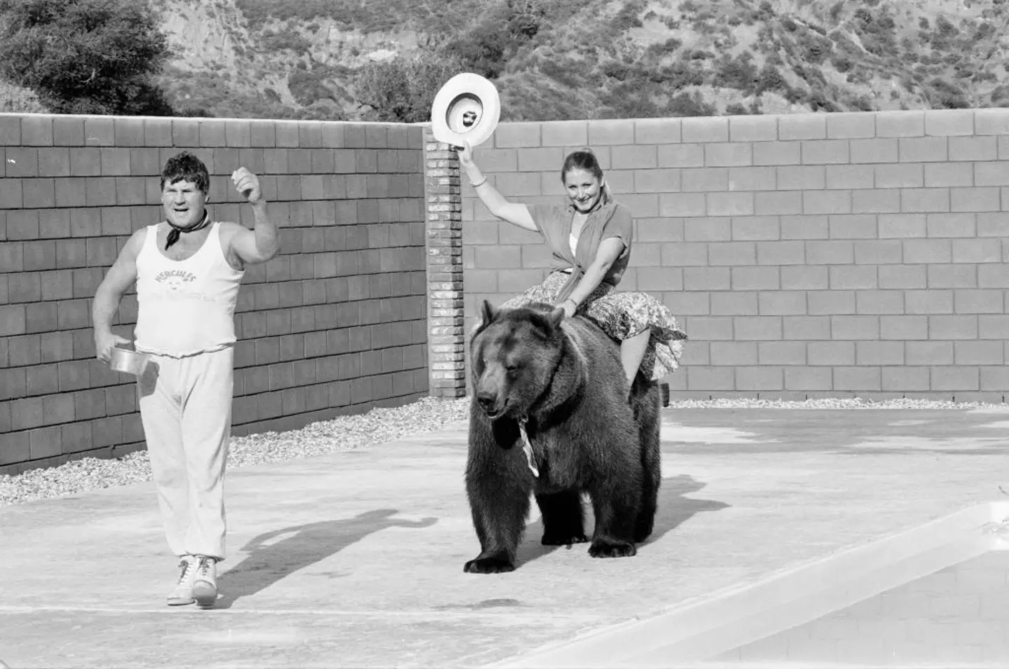 The pair adopted Hercules as their own son in 1975 (Edward Sanderson/Mirrorpix/Getty Images)