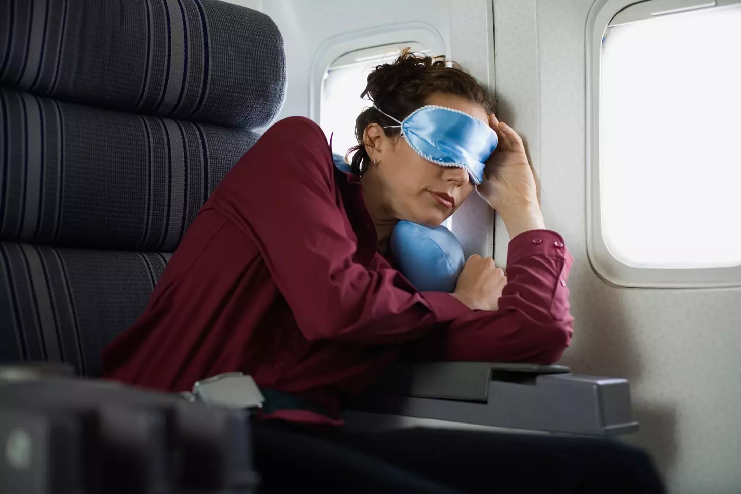 You'll want to get some sort of sleep during a long-haul flight (Jupiterimages/Getty Images)