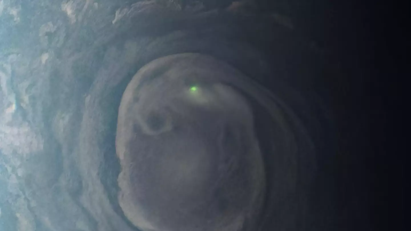 NASA spots eerie green light on Jupiter and captures image