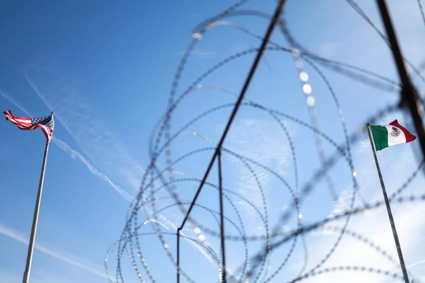 Donald Trump is planning on sending more military personnel to the US-Mexico border (CHARLY TRIBALLEAU/AFP via Getty Images)