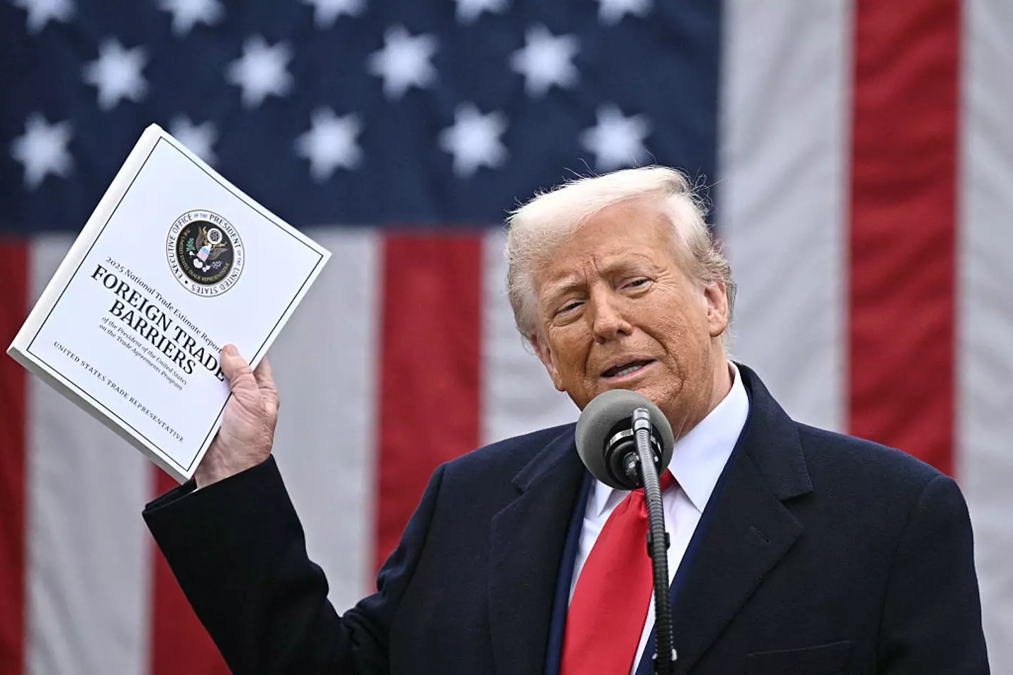 Trump imposed tariffs to try and boost US economy (BRENDAN SMIALOWSKI/AFP via Getty Images))