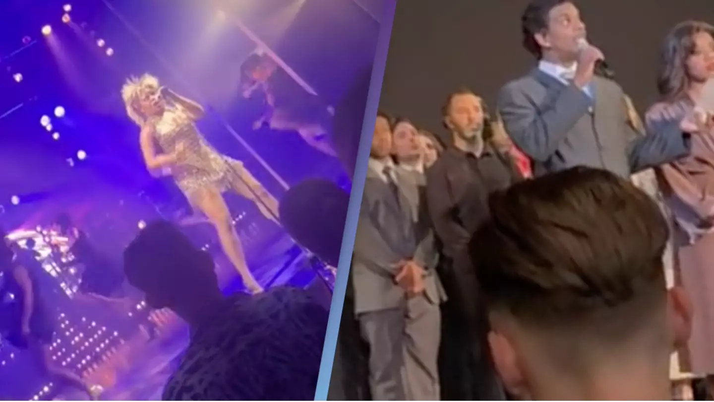 Moment Tina Turner's death was announced at theater performance of Tina Turner musical caught on camera