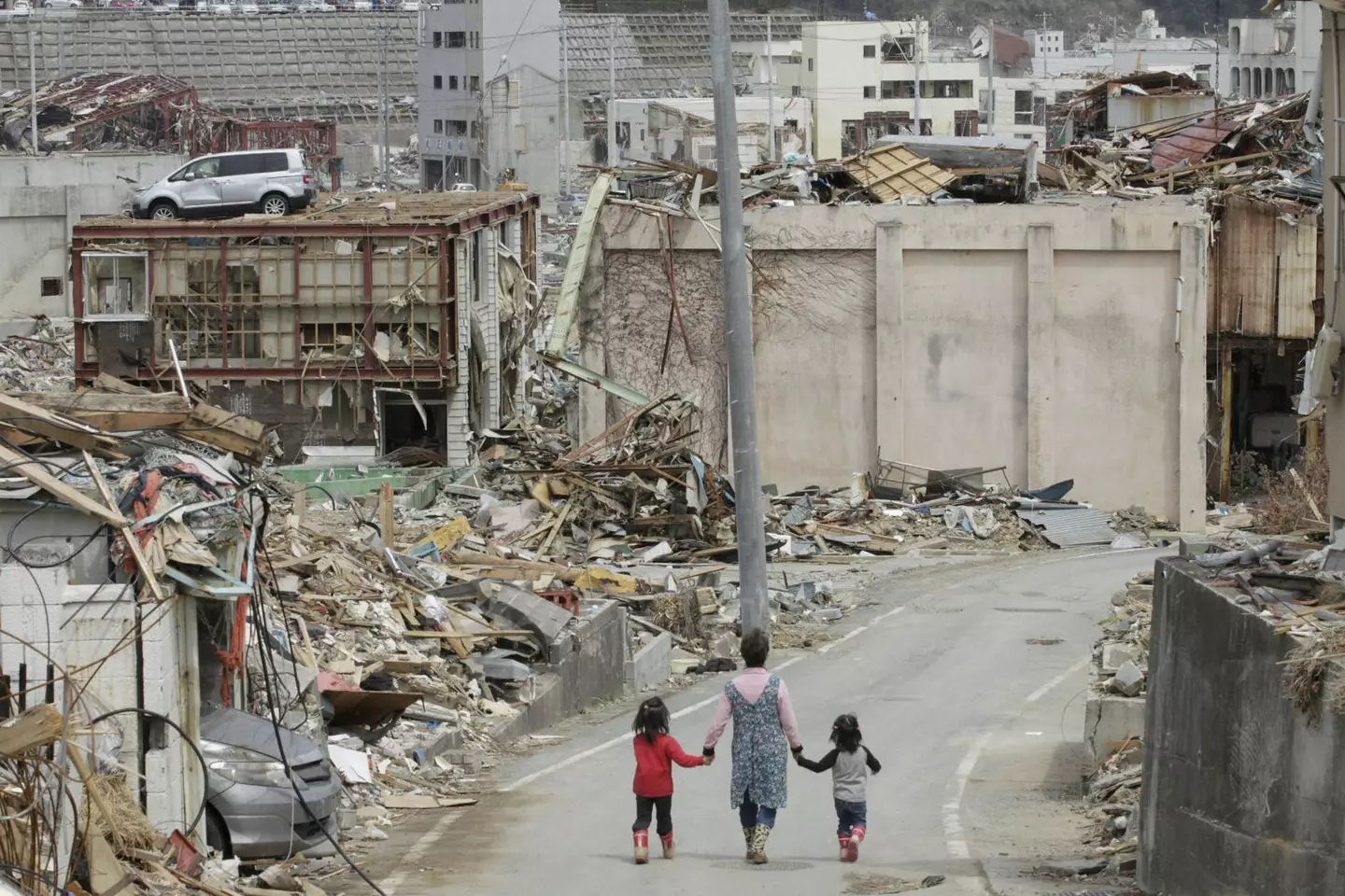 Onagawa was devastated by the tsunami.