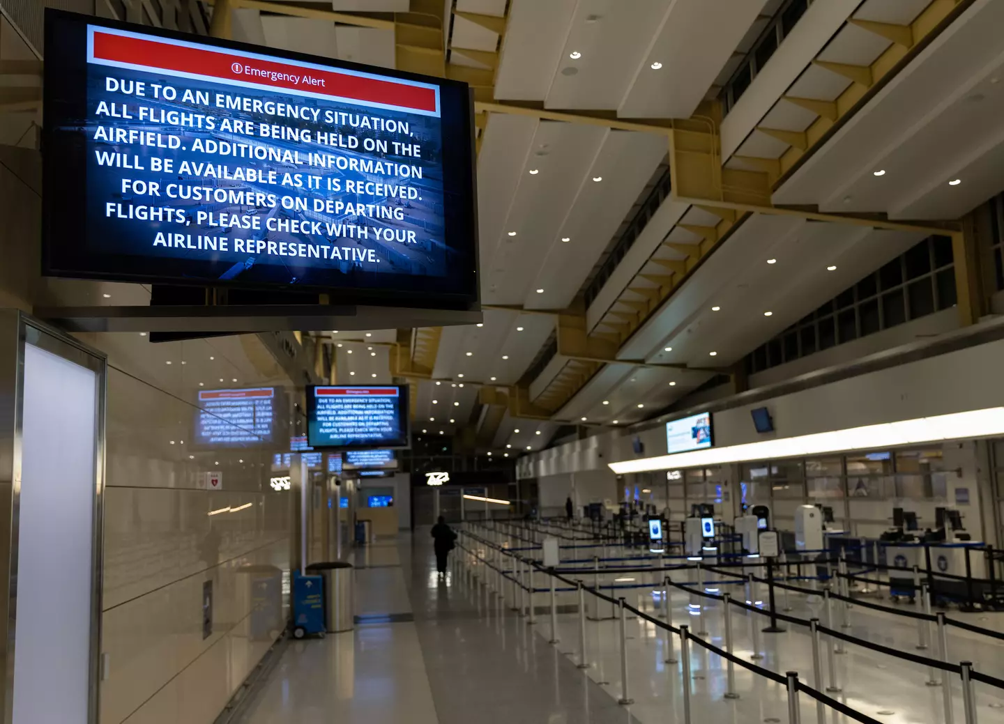 An American Airlines passenger plane collided with a military helicopter (Nathan Posner/Anadolu via Getty Images)