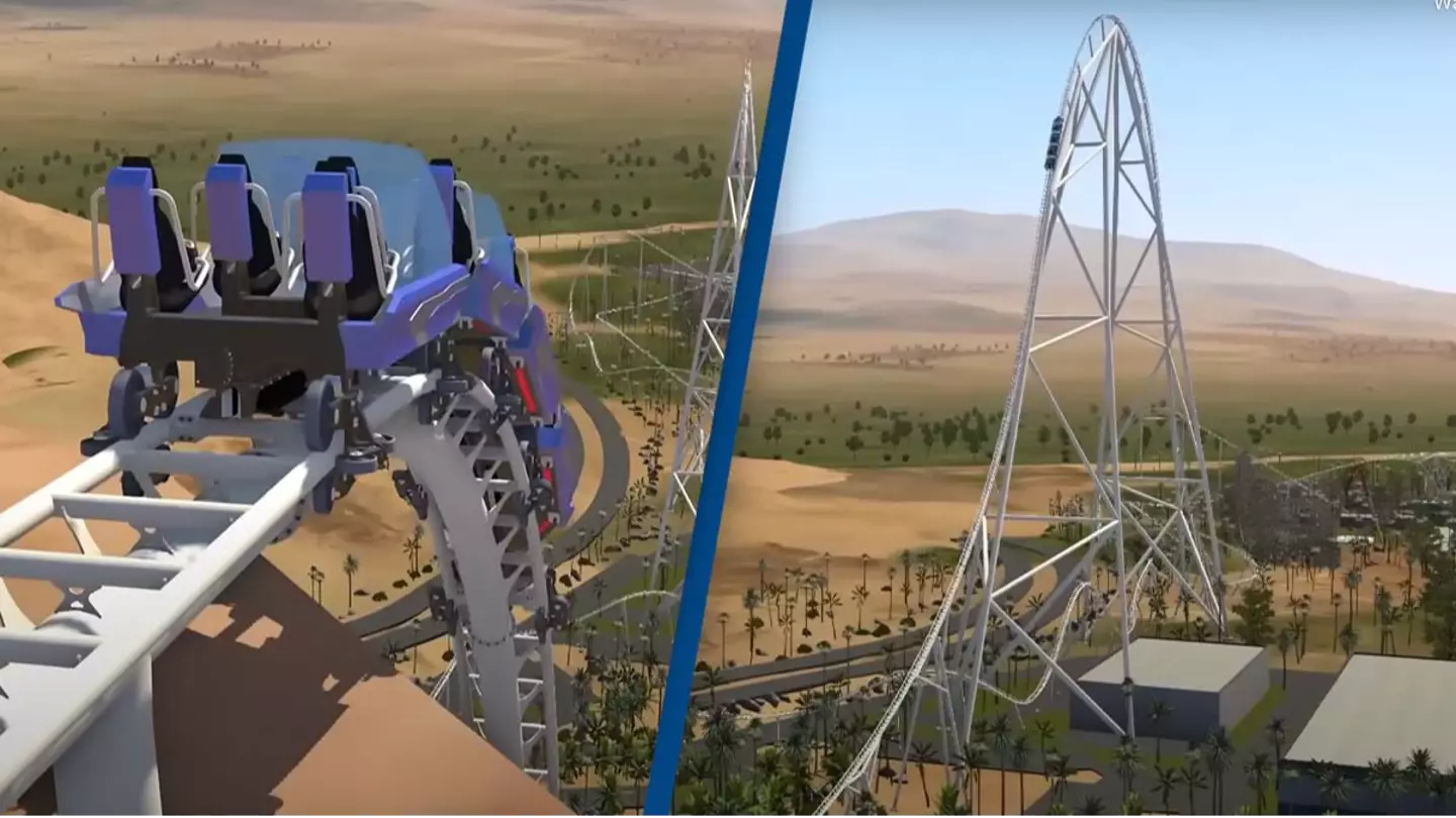 Simulation shows what the new world's highest roller coaster will be like when it's unveiled this year