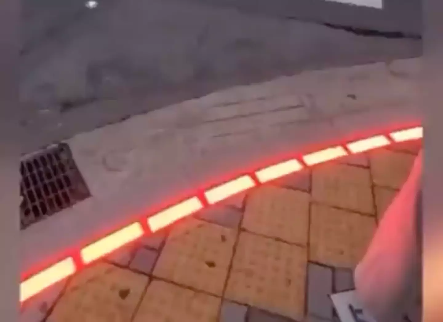 The lights when they're red.