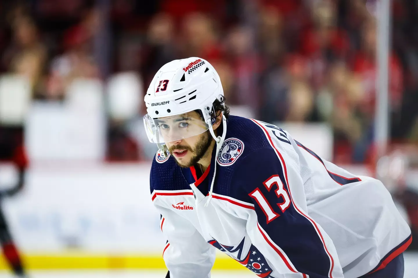 Gaudreau played for the Columbus Blue Jackets (Jaylynn Nash/Getty Images)