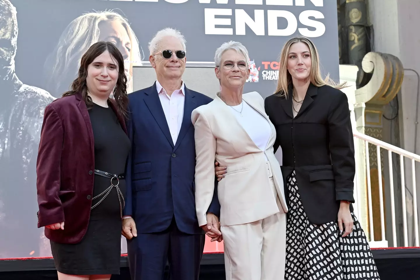 Jamie Lee Curtis with husband Christopher Guest and daughters Ruby (left) and Annie (right).