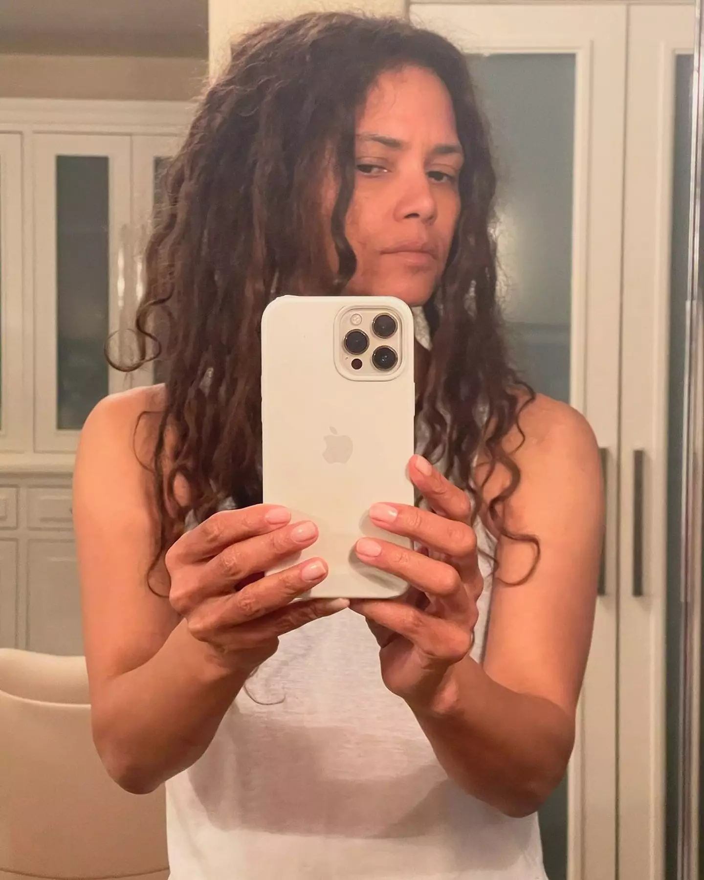 Berry looks almost unrecognizable in Never Let Go (@halleberry/Instagram)