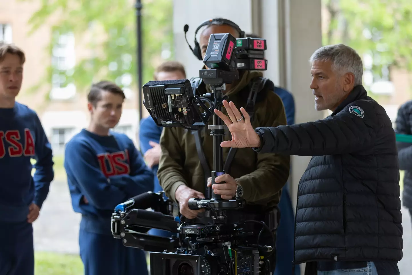 Clooney acted as a director on the movie.
