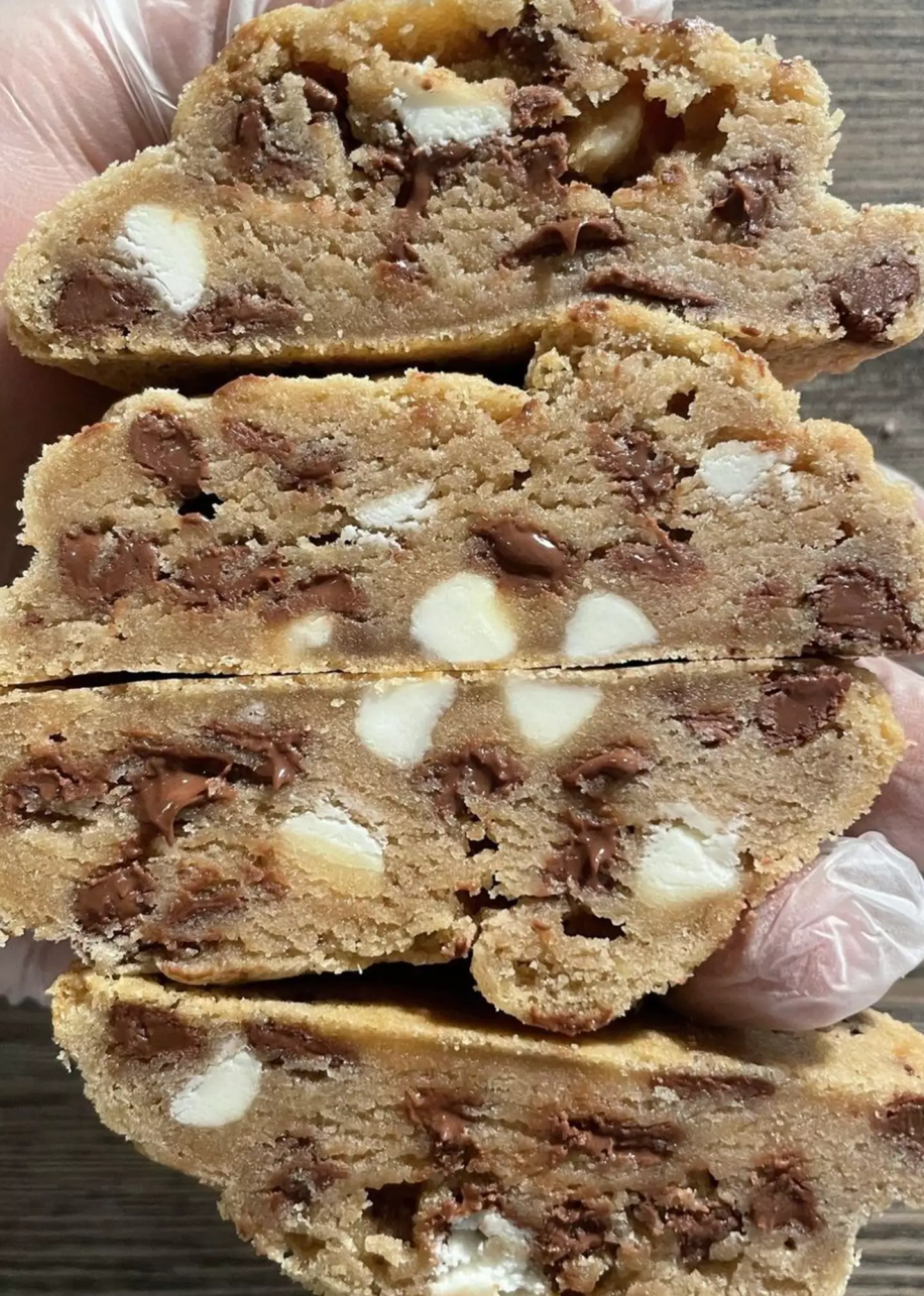 The cookies look so incredible I'd just part with my cash for them. (Instagram/@halfsiescookieco)