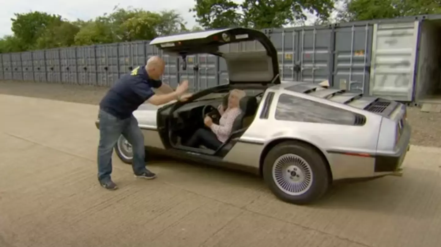 Inside the unit was a vintage DMC DeLorean that worked a charm (Dave)