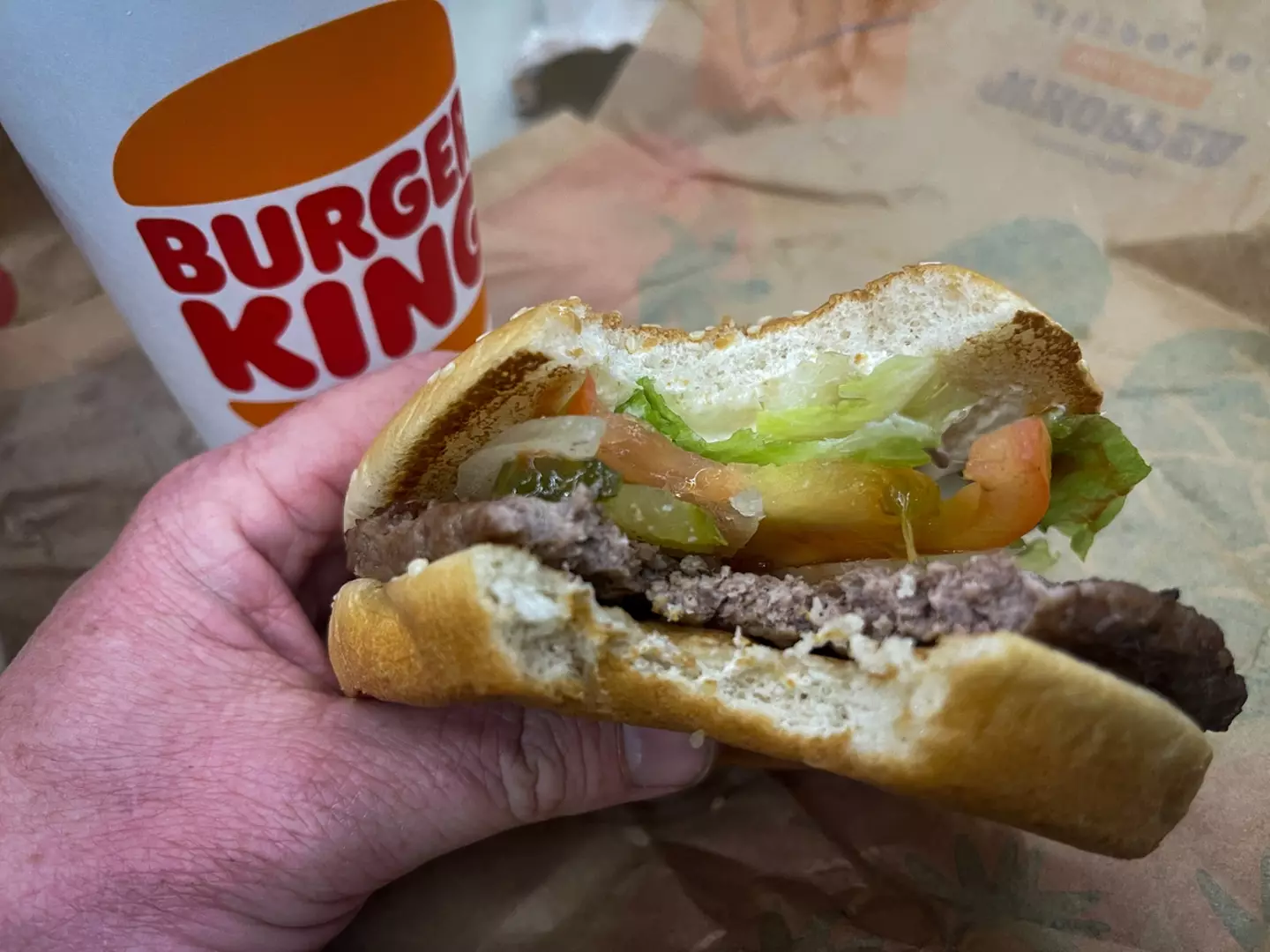 Burger King is being sued over the size of its Whoppers.