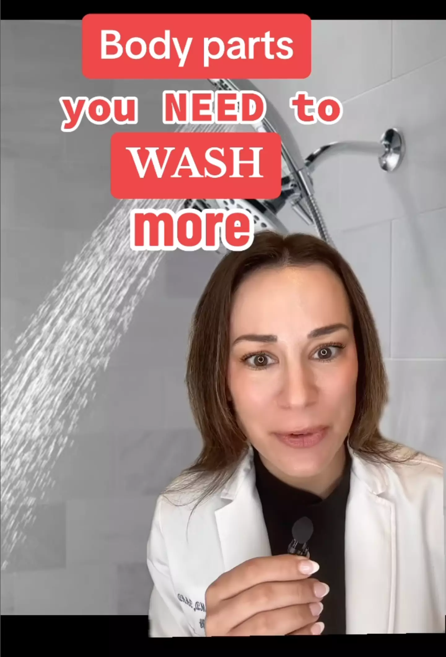 A dermatologist has shared the 3 places you need to make sure you're washing.