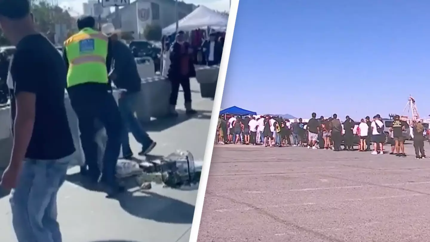 Hundreds queue to buy from ‘embarrassed’ street vendor whose cart was pushed over by city worker