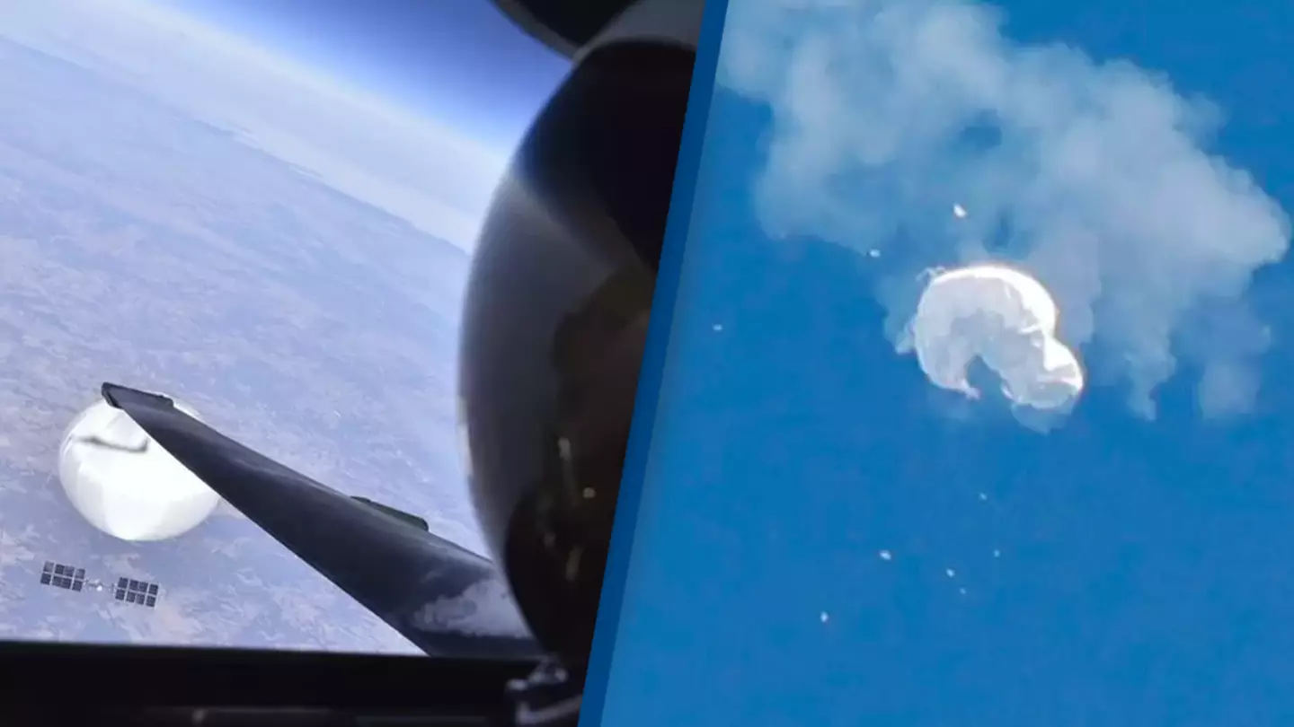 Selfie from edge of space shows US pilot flying over Chinese 'spy balloon'