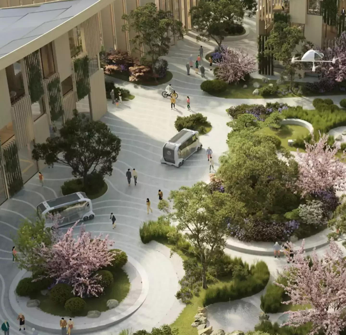 Woven City will house 2,000 people.