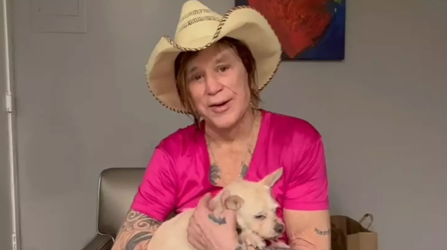 Rourke denied any connection with the GoFundMe page, calling it 'embarrassing' (@mickey_rourke_/Instagram)