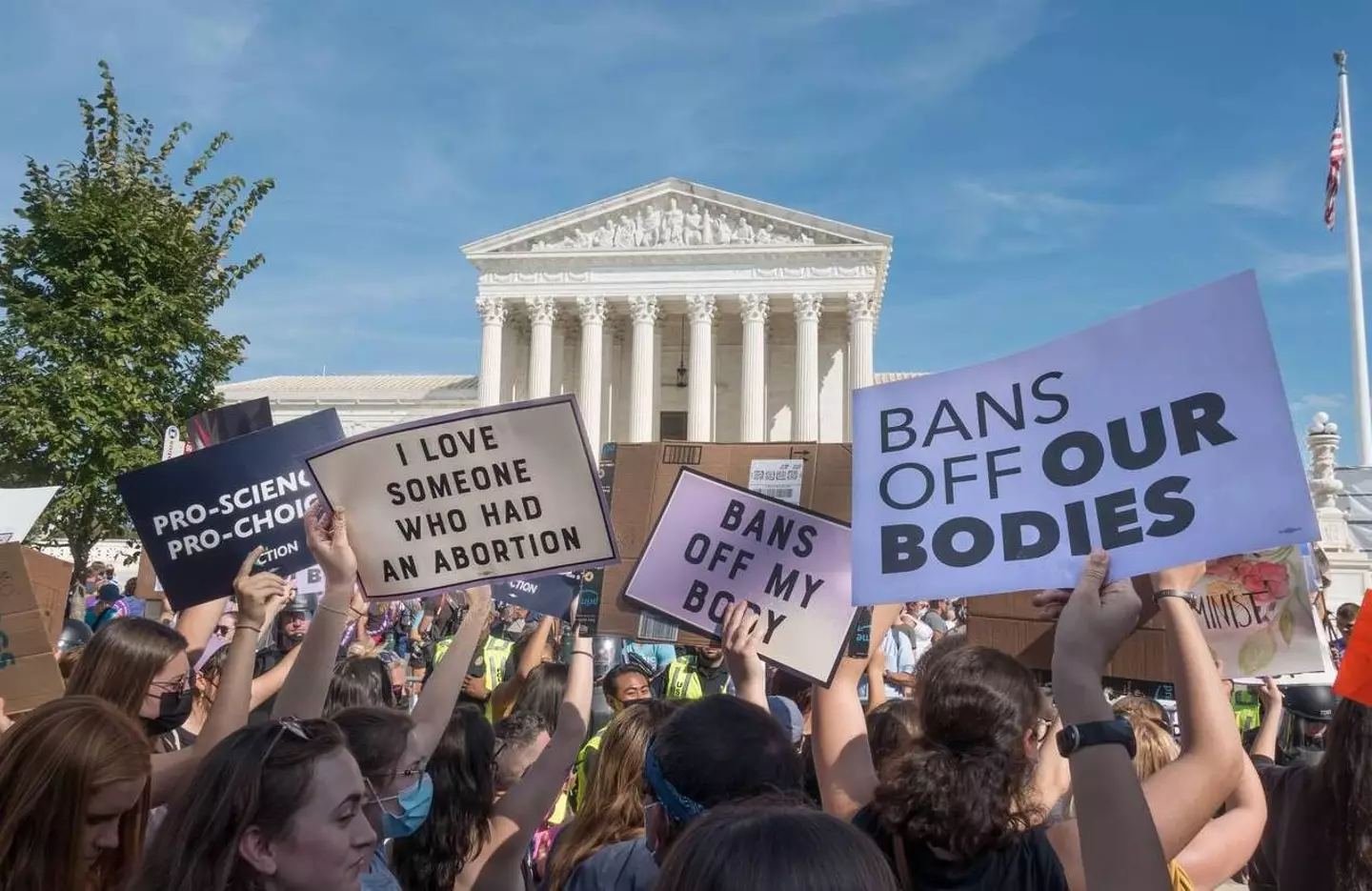 2021 Women's march in Washington DC demanding access to abortion.
