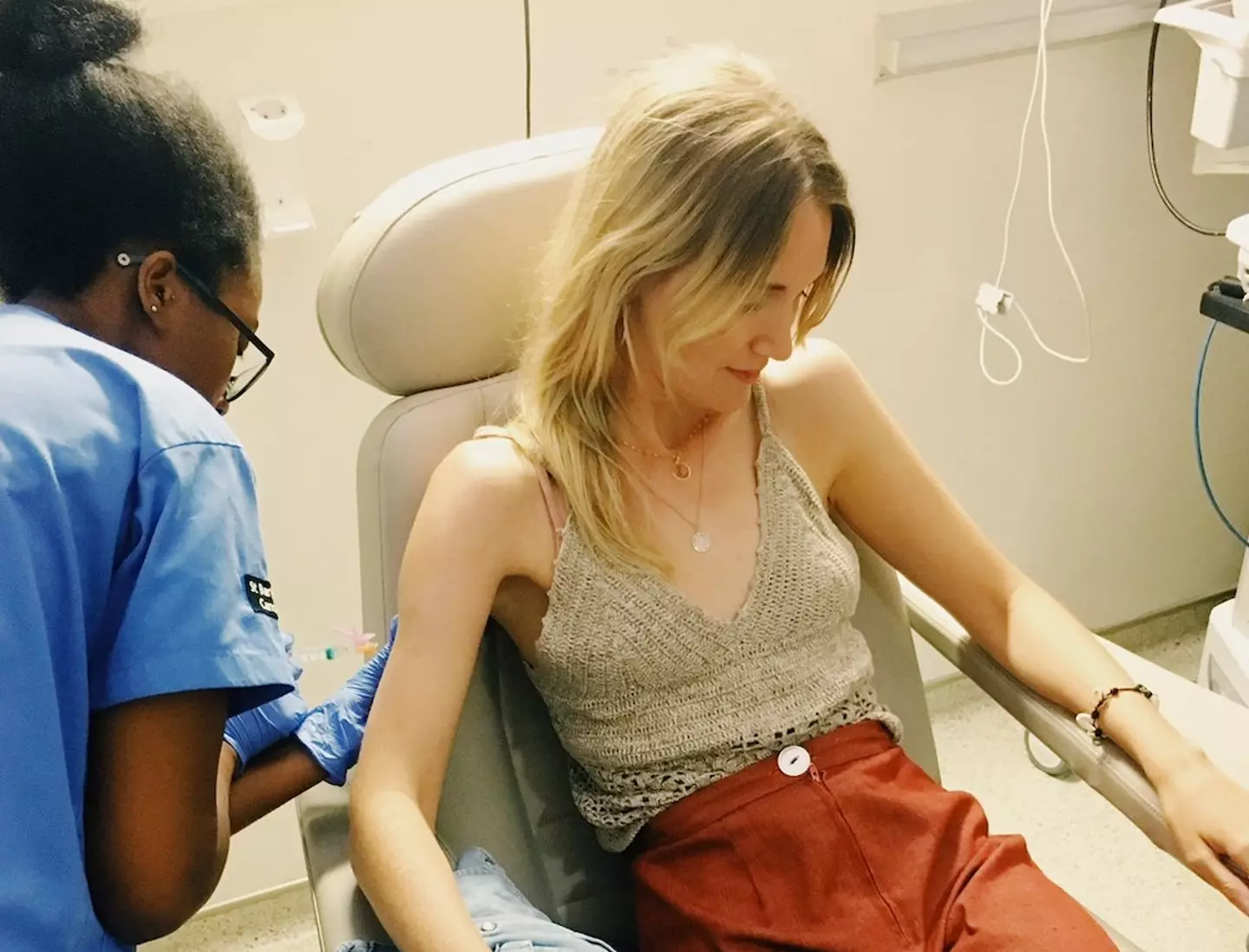 Lea began undergoing treatment after her diagnosis (SWNS)