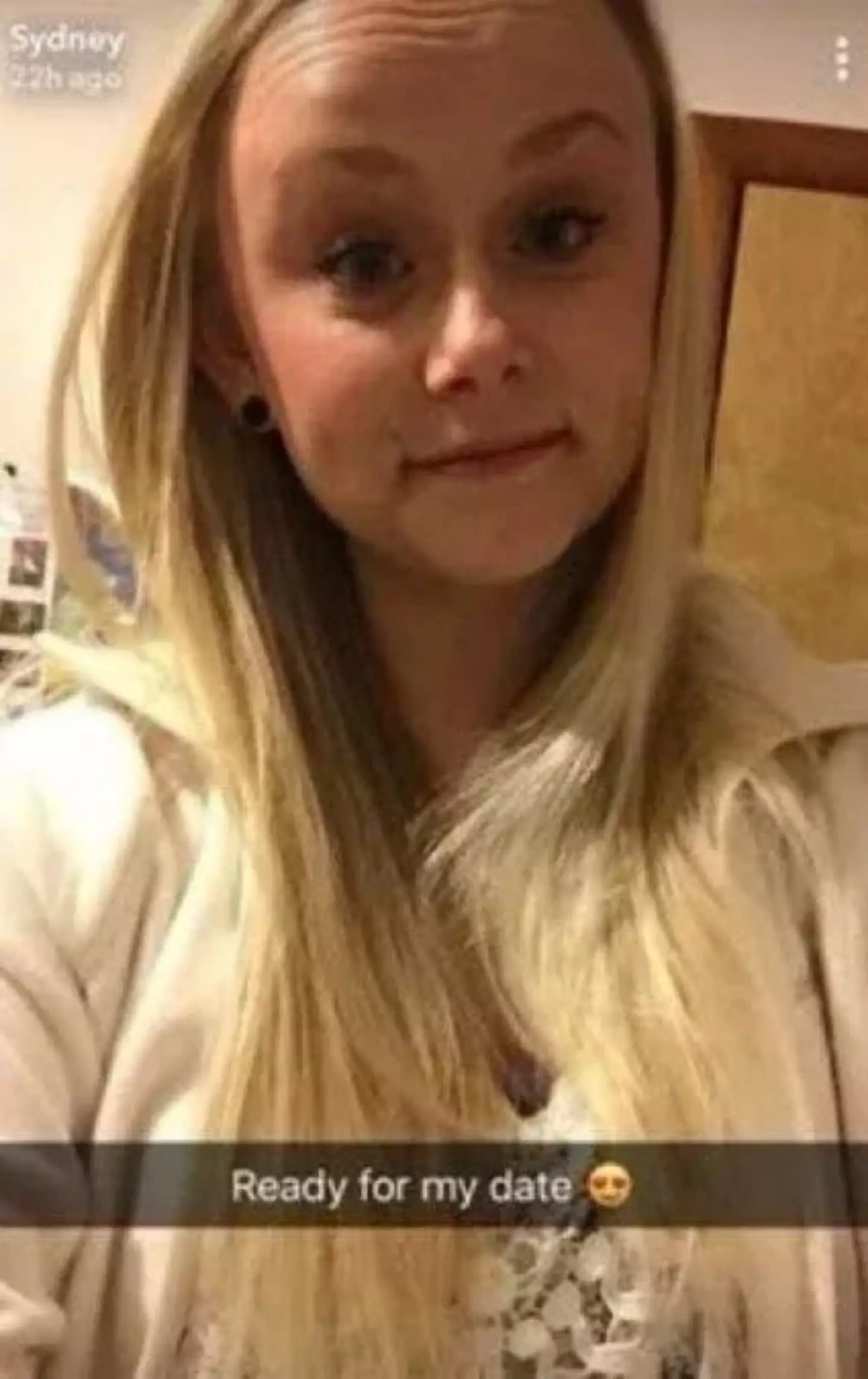 Sydney Loofe shared her photo on Snapchat. (KMTV3)
