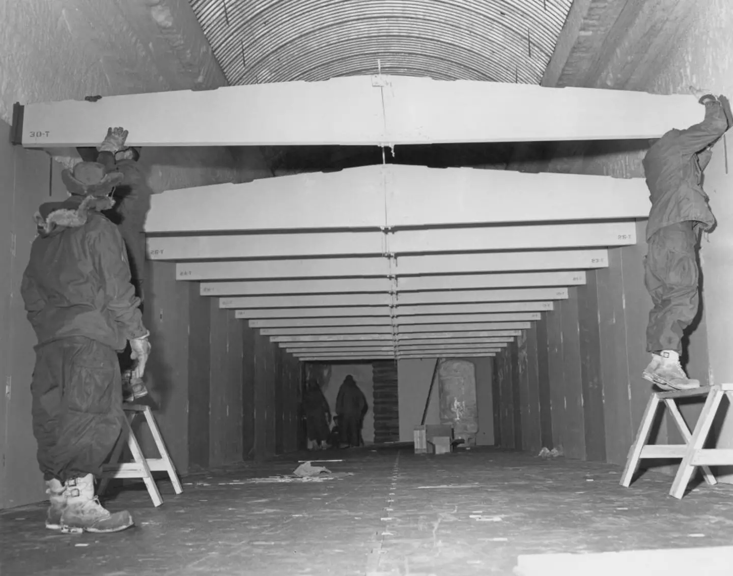 US military personnel creating Camp Century, the scientific research center - a front for its Cold War army base (US Army/Pictorial Parade/Archive Photos/Getty Images)