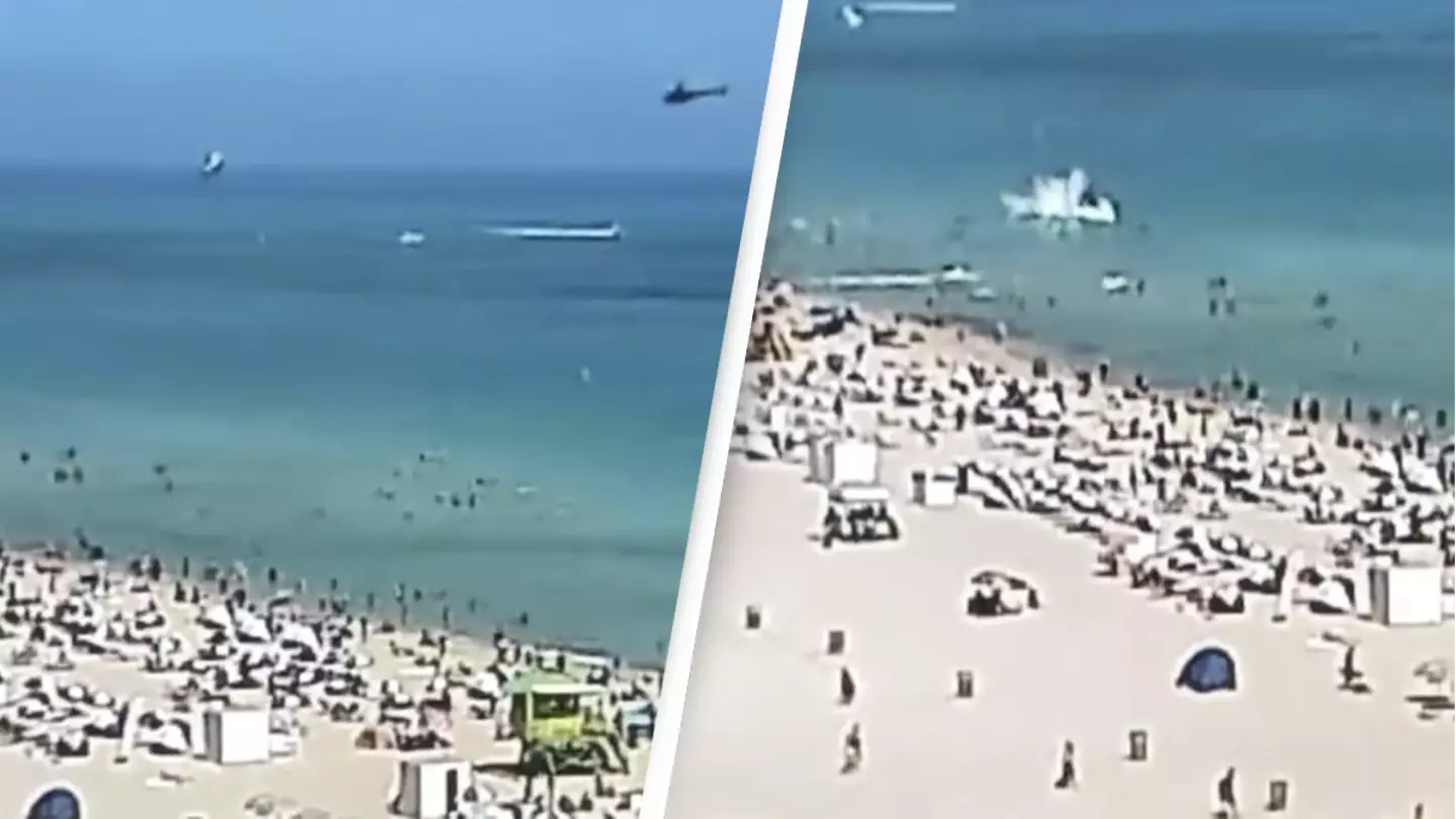 Helicopter Crashes Metres From Miami Beach Shore