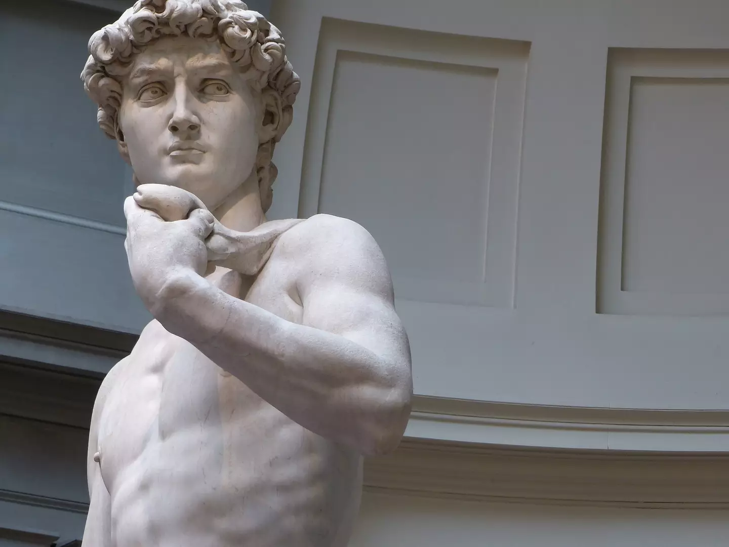 Michaelangelo's David is of a naked man.