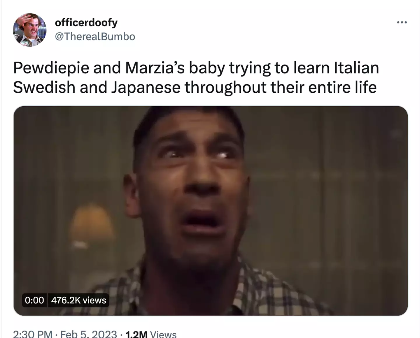 Fans have joked about the baby's confusion over languages.