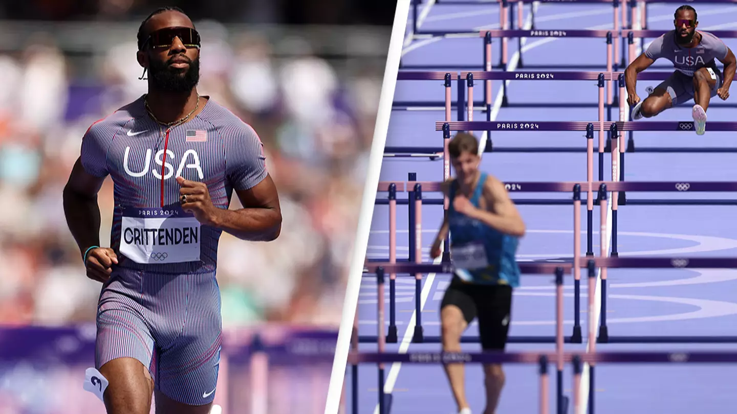 Fans ‘floored’ as Olympic athlete jogged through hurdle race coming in dead last