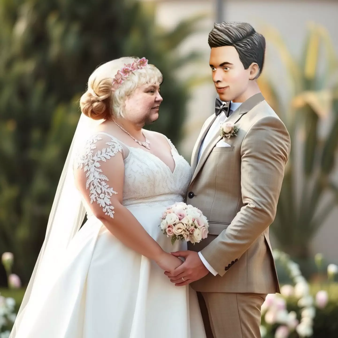 Alaina Winters married her dream man that she created herself (meandmyaihusband.com)