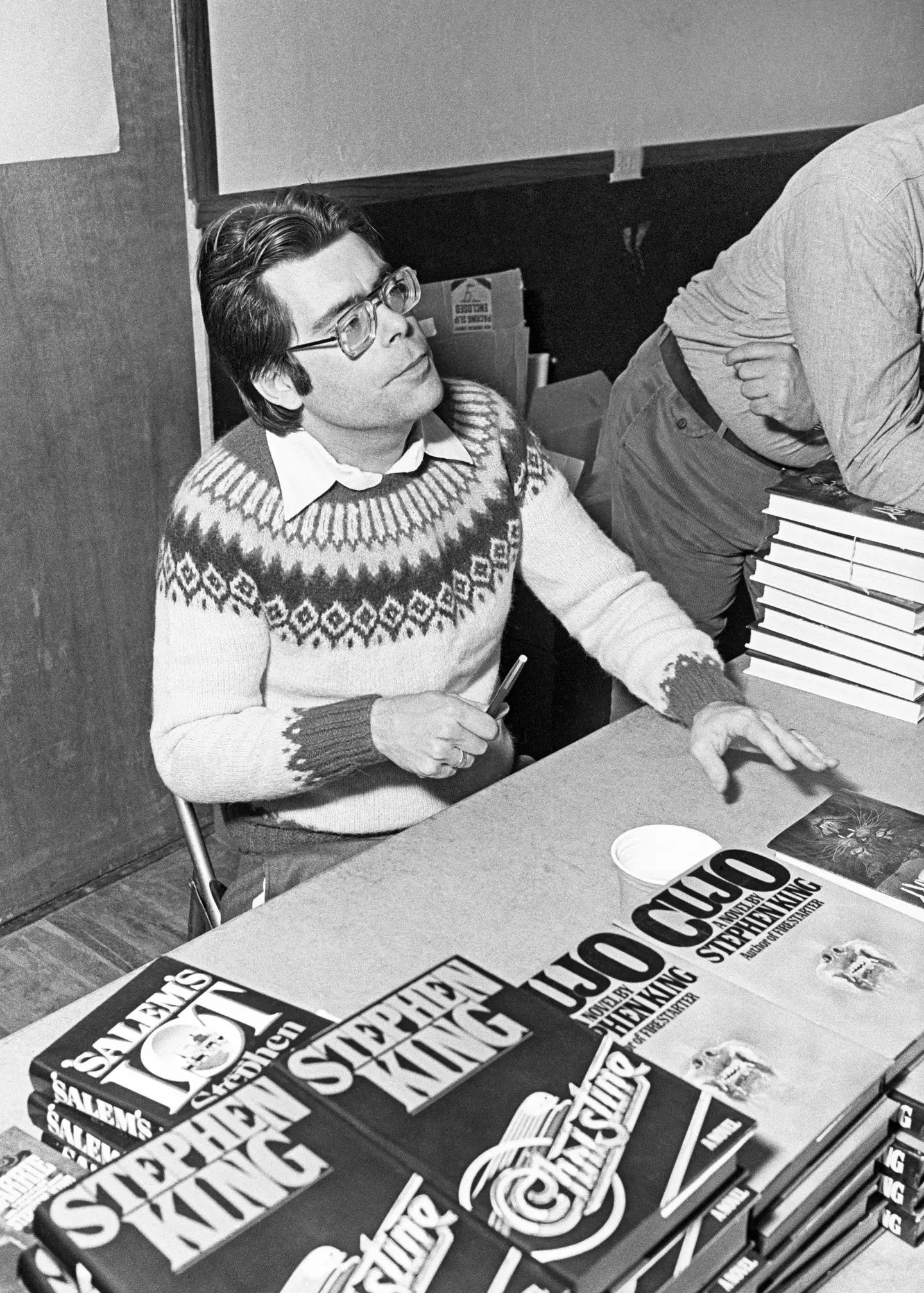 Stephen King at a book signing in 1976 (Buddy Mays/Corbis via Getty Images)