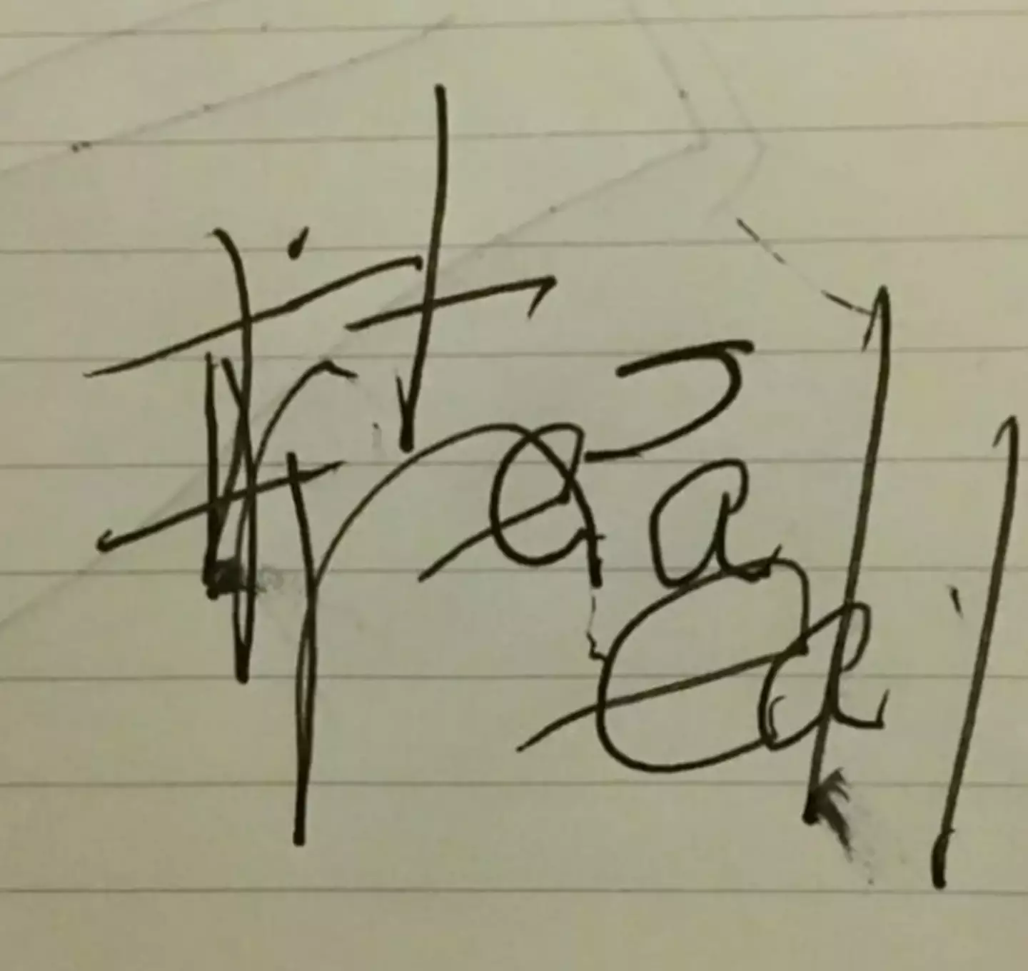 Tina reached straight for paper (Instagram/@madiejohnson)