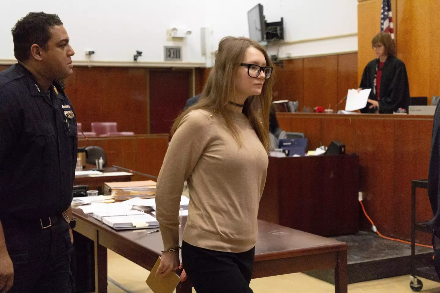 Anna 'Delvey' Sorokin on trial in 2019.