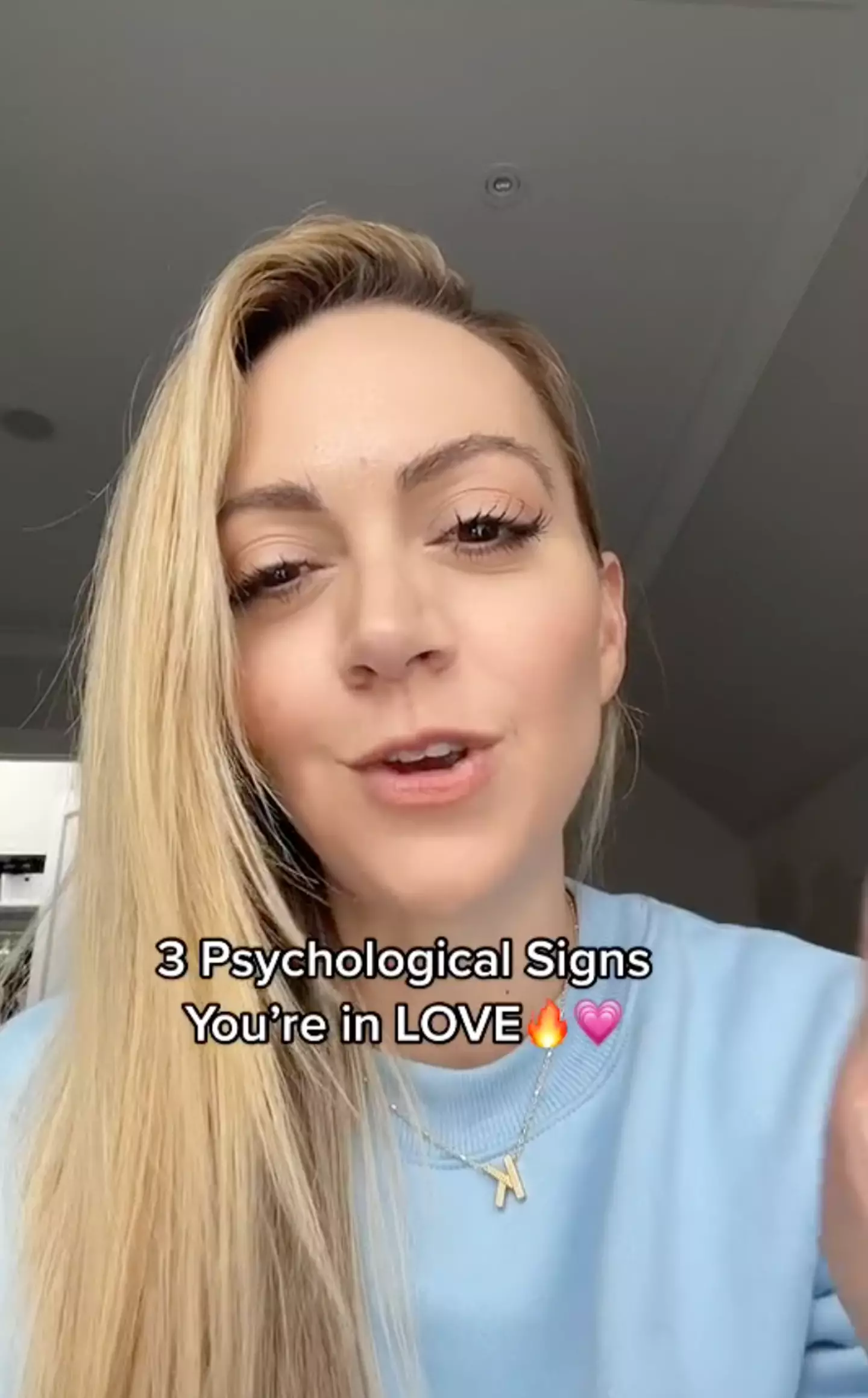 Kimberly Moffit shared the three psychological signs that you're in love on TikTok.
