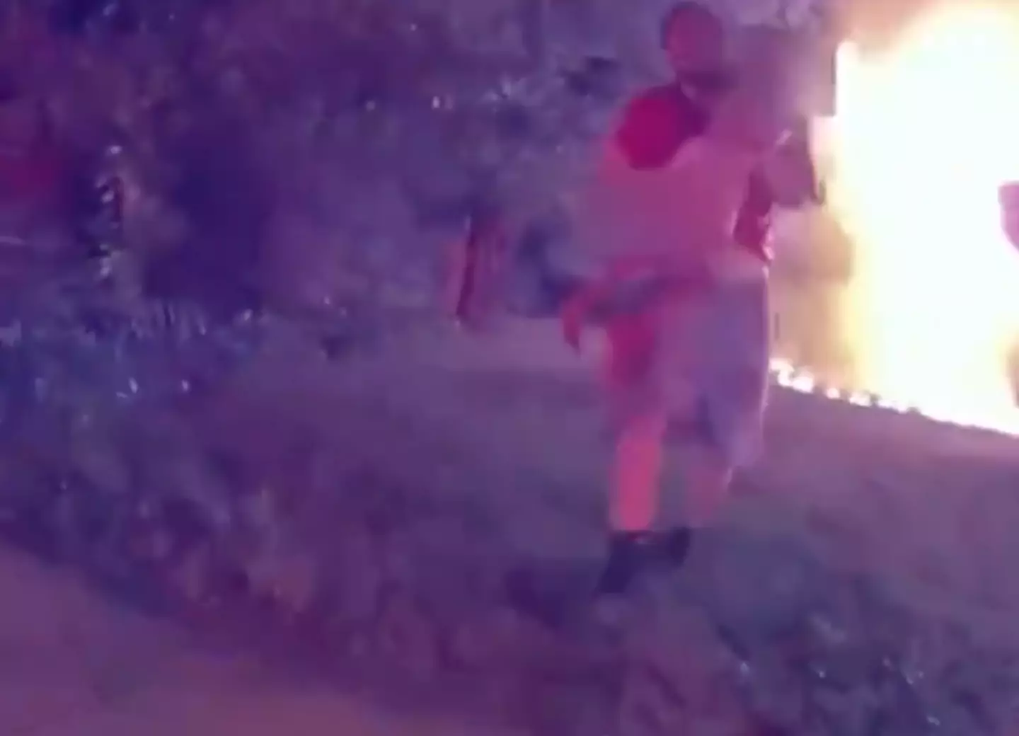 Nick Bostic rescued four children after seeing a house in flames (Indiana Police Department)