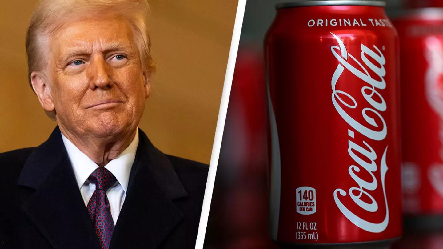 Iconic Coca-Cola button reinstalled in White House as people shocked to learn 'wild' amount Trump is drinking per day