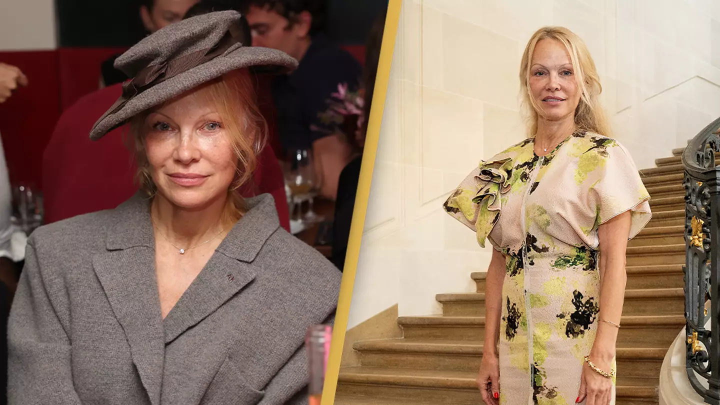 Pamela Anderson says she feels a sense of relief now that she's not wearing makeup anymore